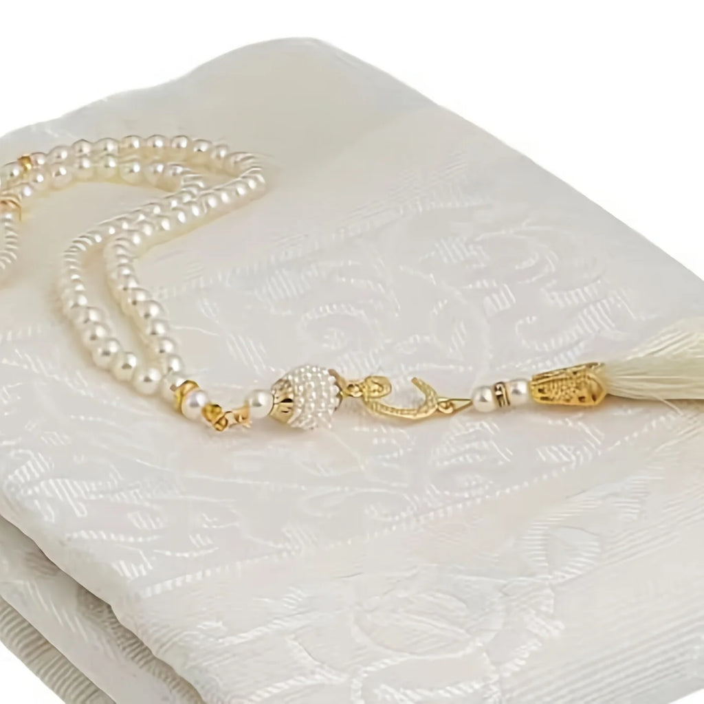 1PCS Islamic prayer bead, a Muslim party gift, a set of prayer beads for both men and women with a prayer mat, Islamic gift