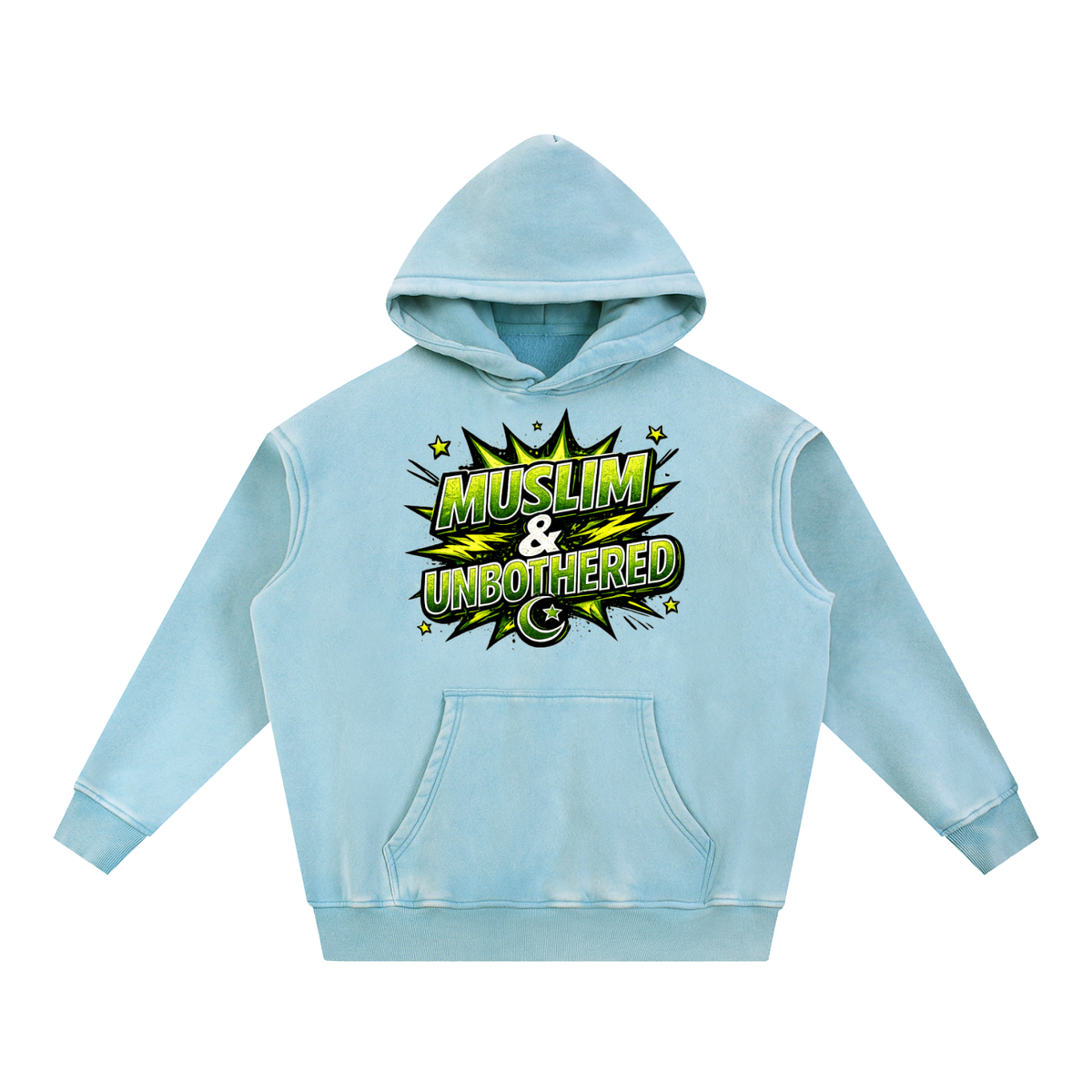 Snow Wash Fleece Oversize Hoodie