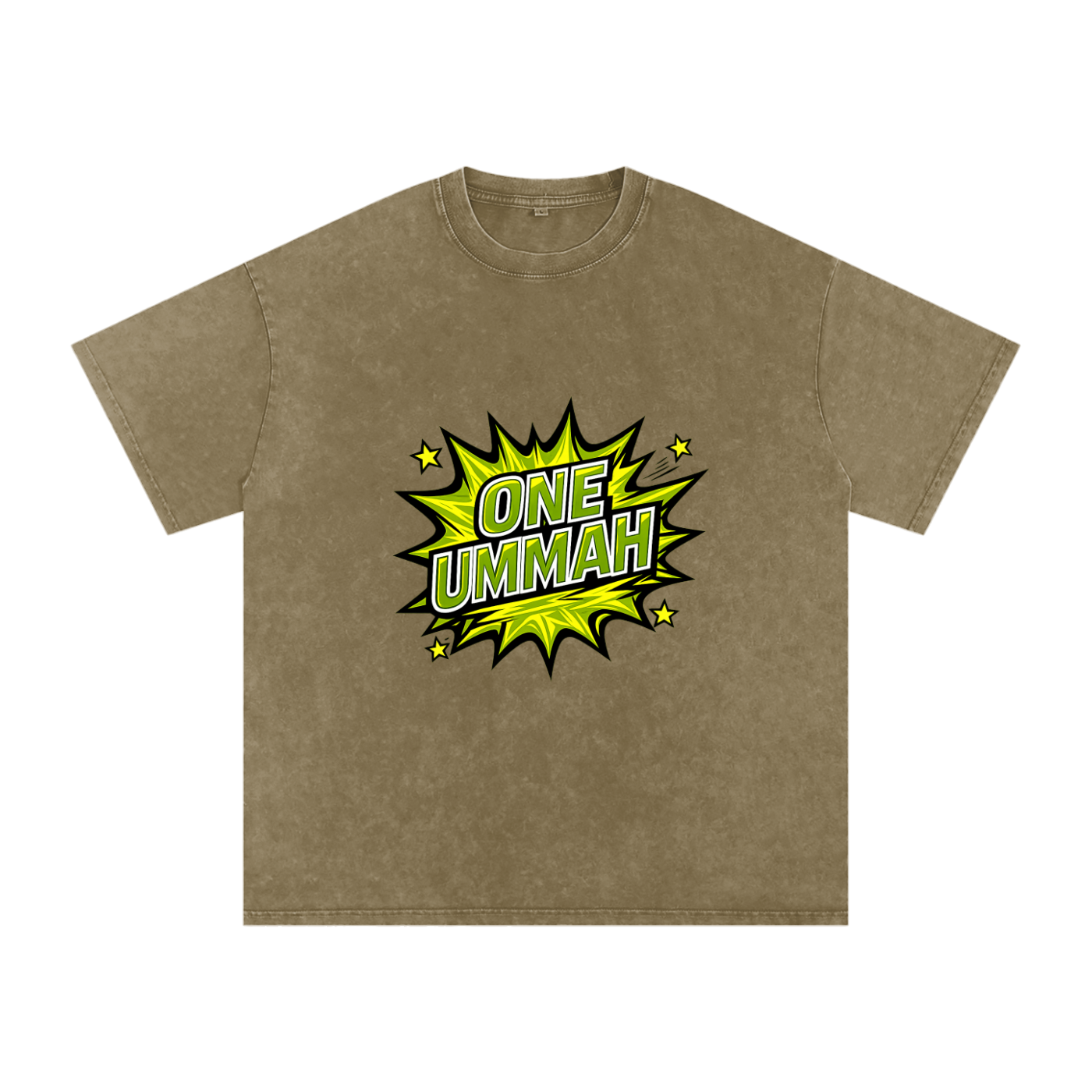 Snow Washed Oversized Cotton T-Shirt