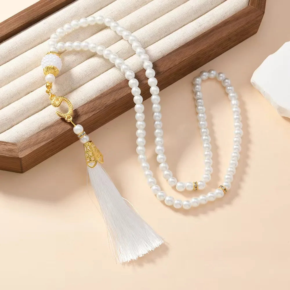 1PCS Islamic prayer bead, a Muslim party gift, a set of prayer beads for both men and women with a prayer mat, Islamic gift