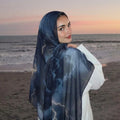 2026 New Muslim Hijab Scarf Soft Breathable Cloud Print Bandana Islamic Shawl Headscarf Daily Wear Neck Wrap Accessory for Women