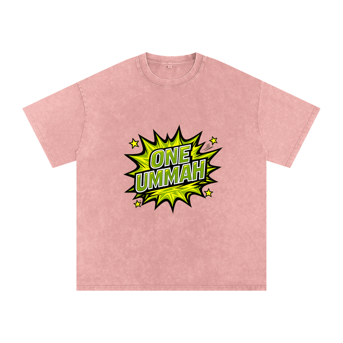 Snow Washed Oversized Cotton T-Shirt