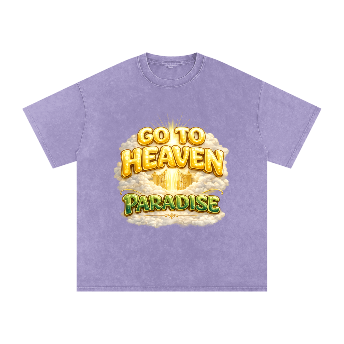 Snow Washed Oversized Cotton T-Shirt