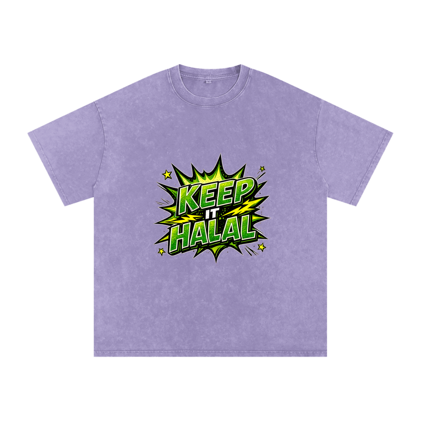Snow Washed Oversized Cotton T-Shirt