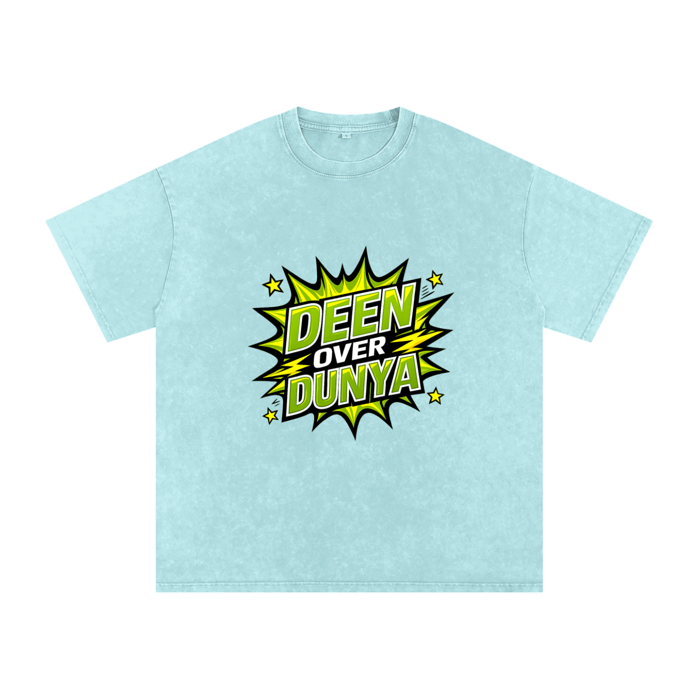 Snow Washed Oversized Cotton T-Shirt