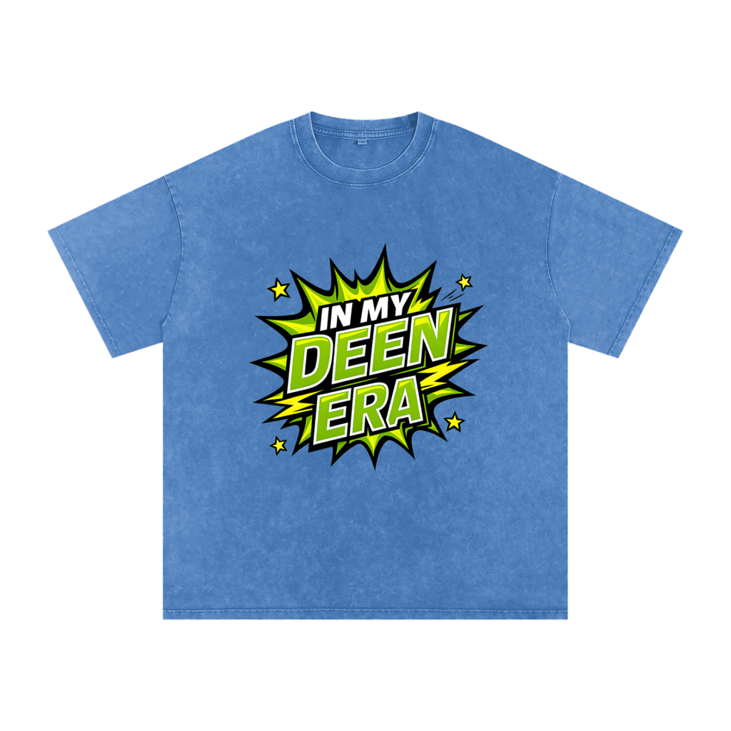Snow Washed Oversized Cotton T-Shirt