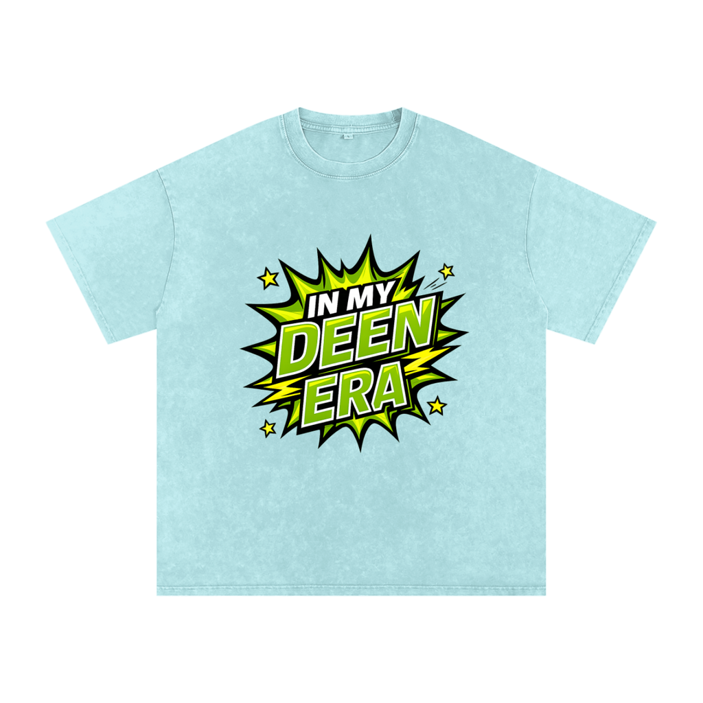 Snow Washed Oversized Cotton T-Shirt