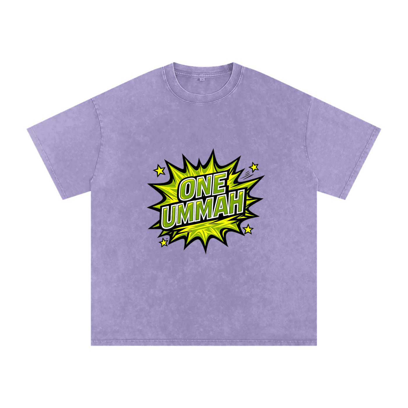 Snow Washed Oversized Cotton T-Shirt