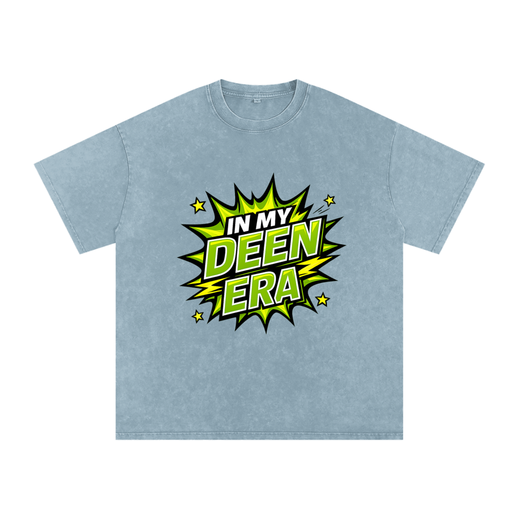 Snow Washed Oversized Cotton T-Shirt