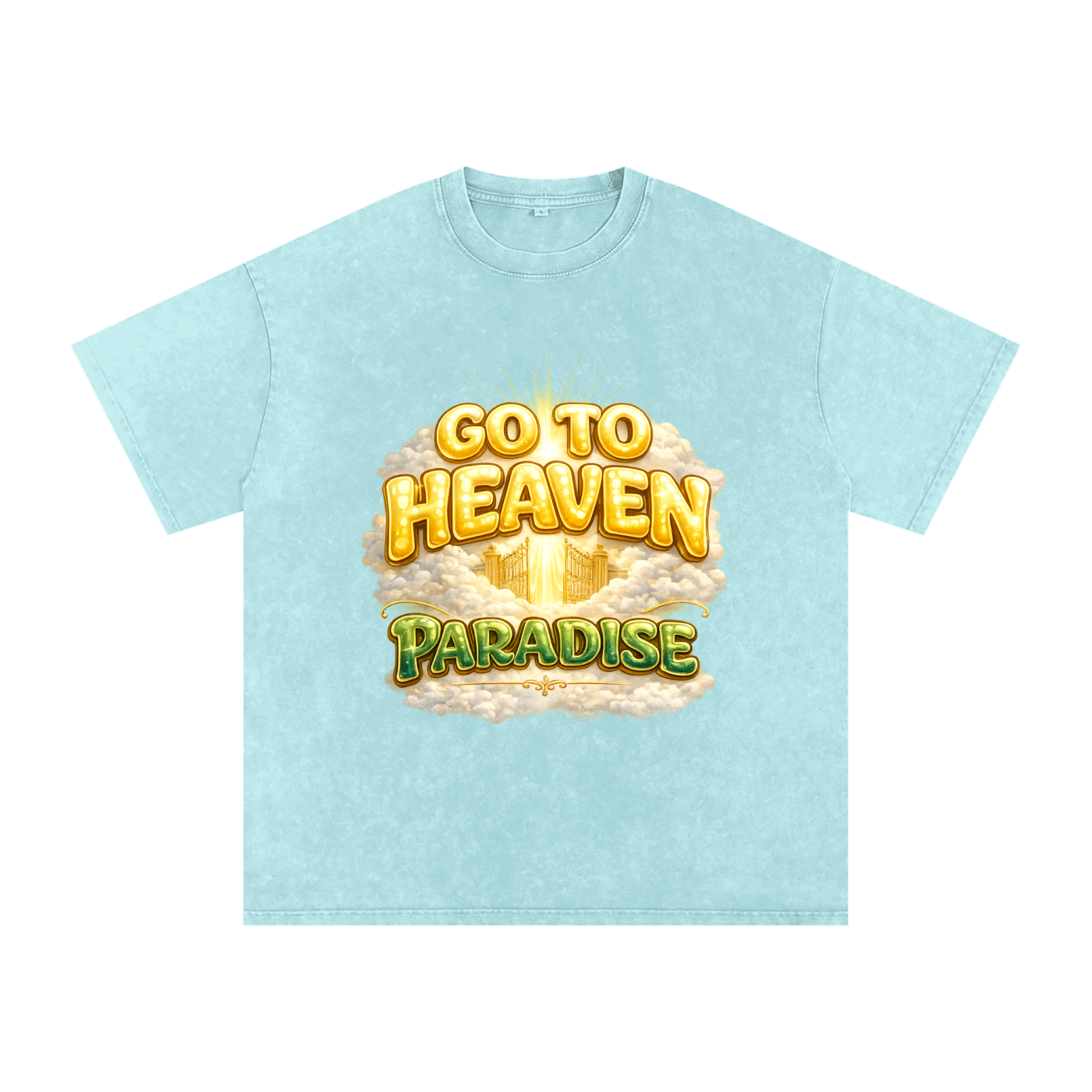 Snow Washed Oversized Cotton T-Shirt