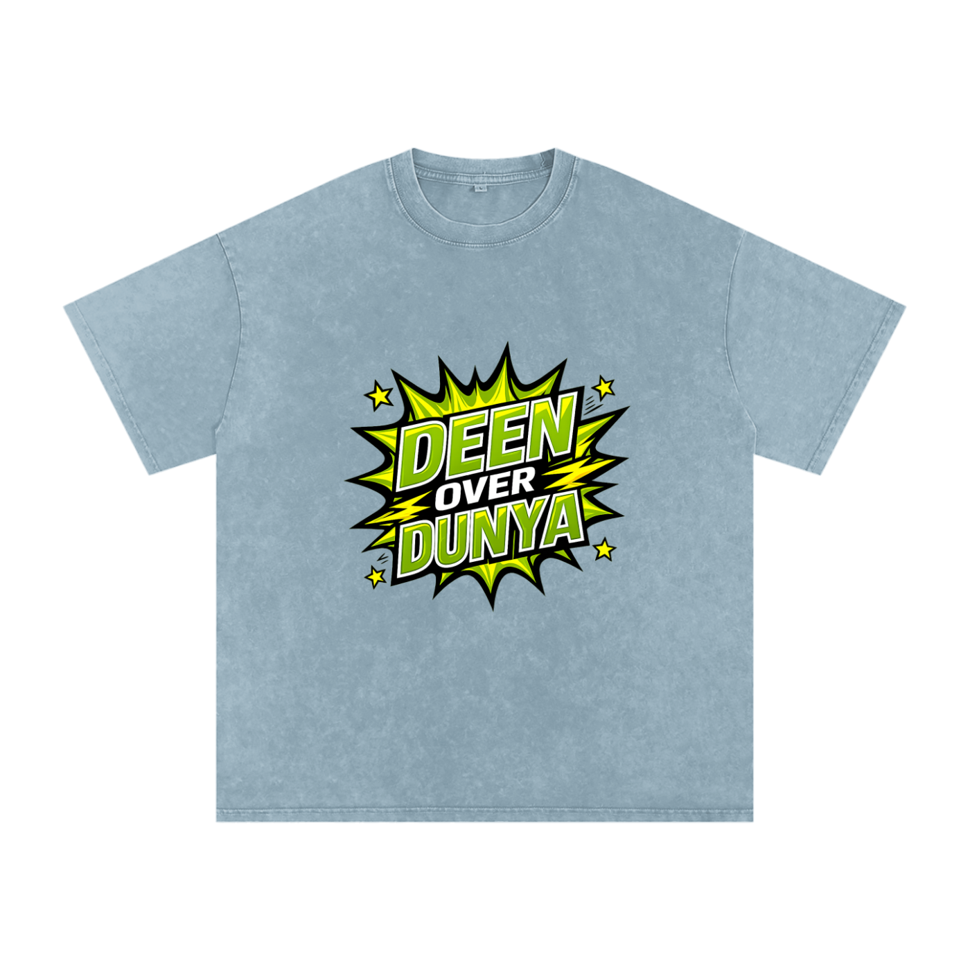 Snow Washed Oversized Cotton T-Shirt