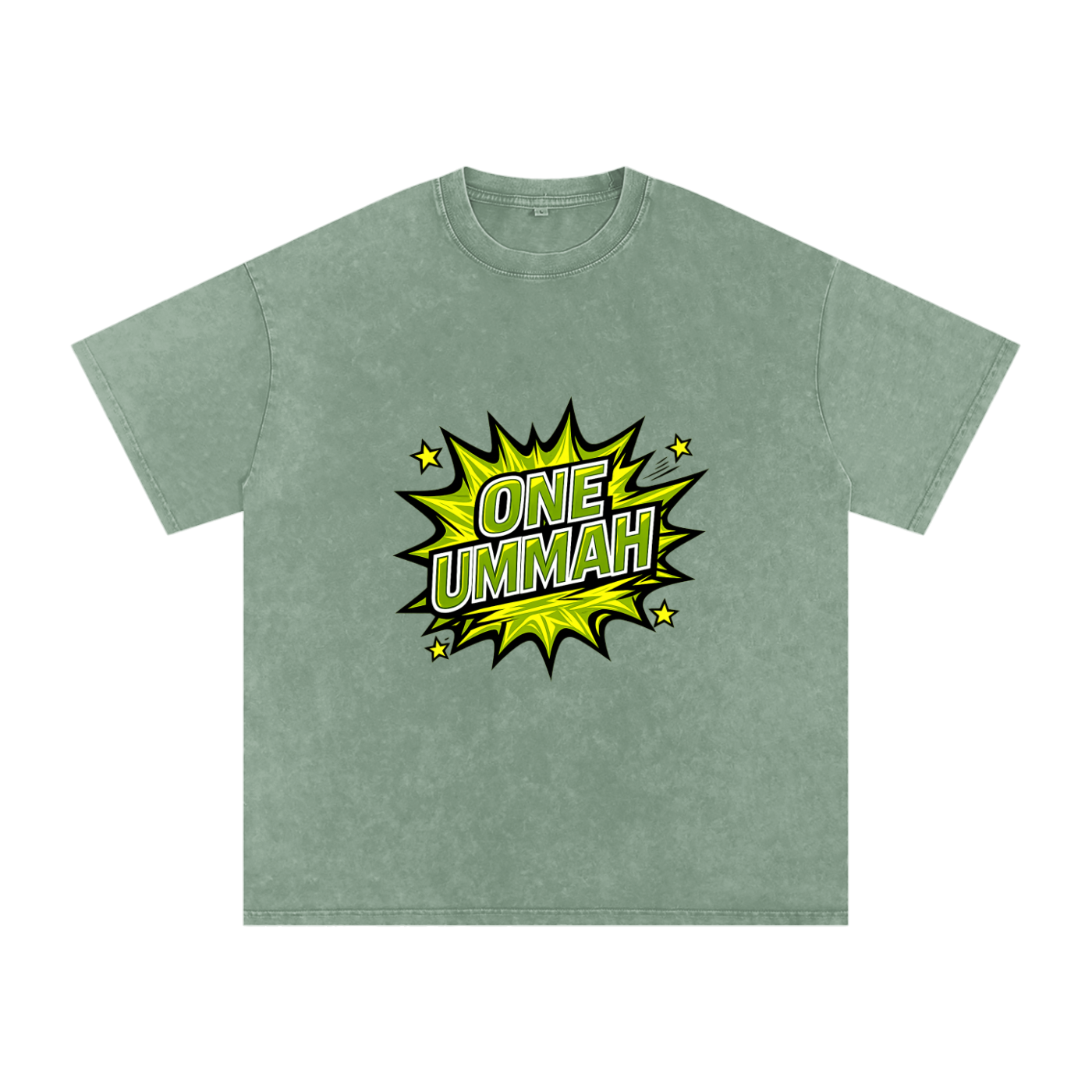 Snow Washed Oversized Cotton T-Shirt