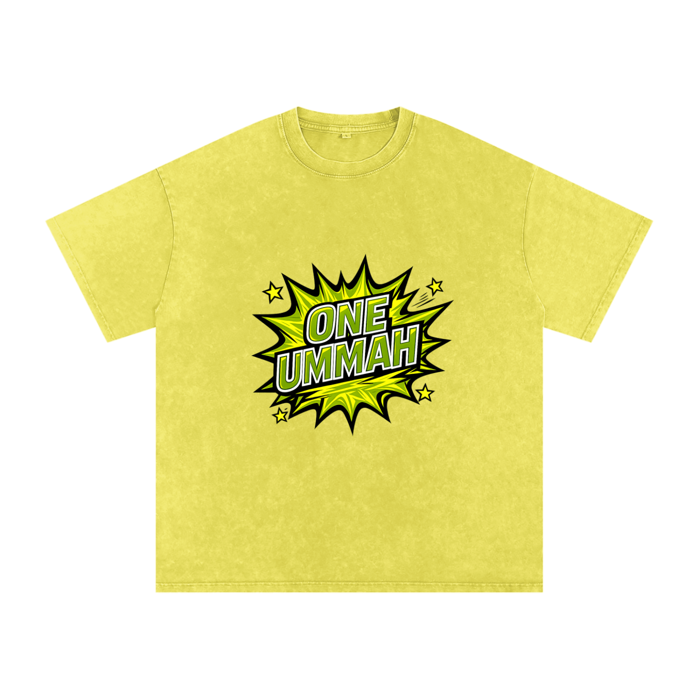 Snow Washed Oversized Cotton T-Shirt
