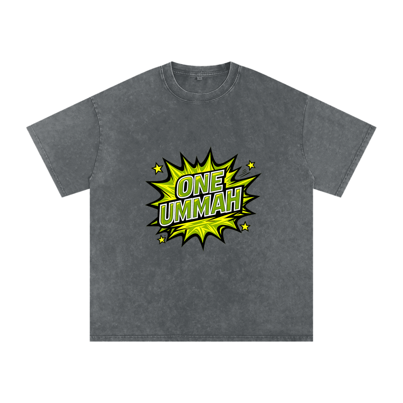 Snow Washed Oversized Cotton T-Shirt