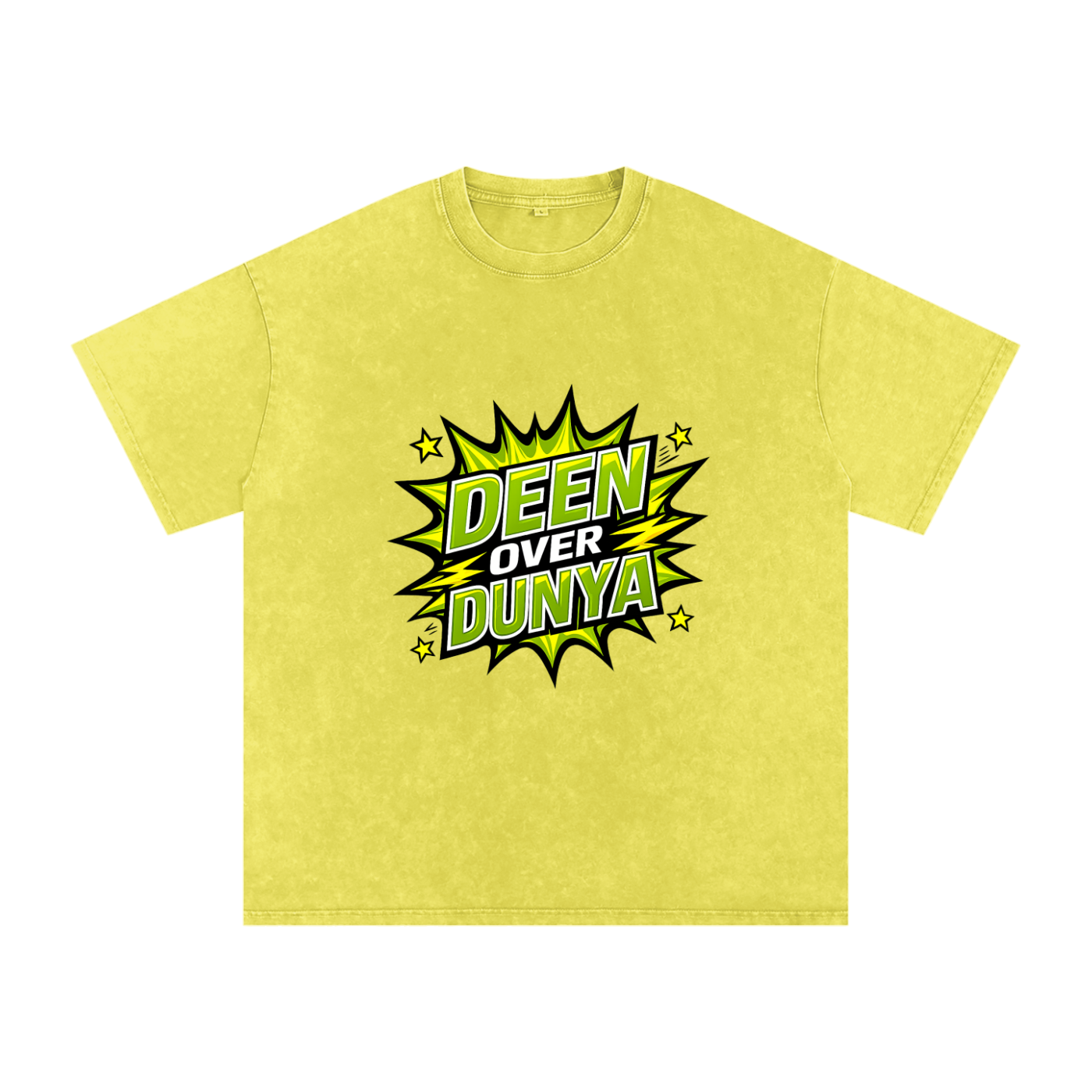 Snow Washed Oversized Cotton T-Shirt